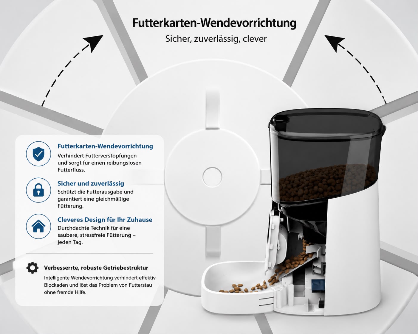PawFlow SmartFeed – Automatischer Futterspender 6 L mit App-Steuerung