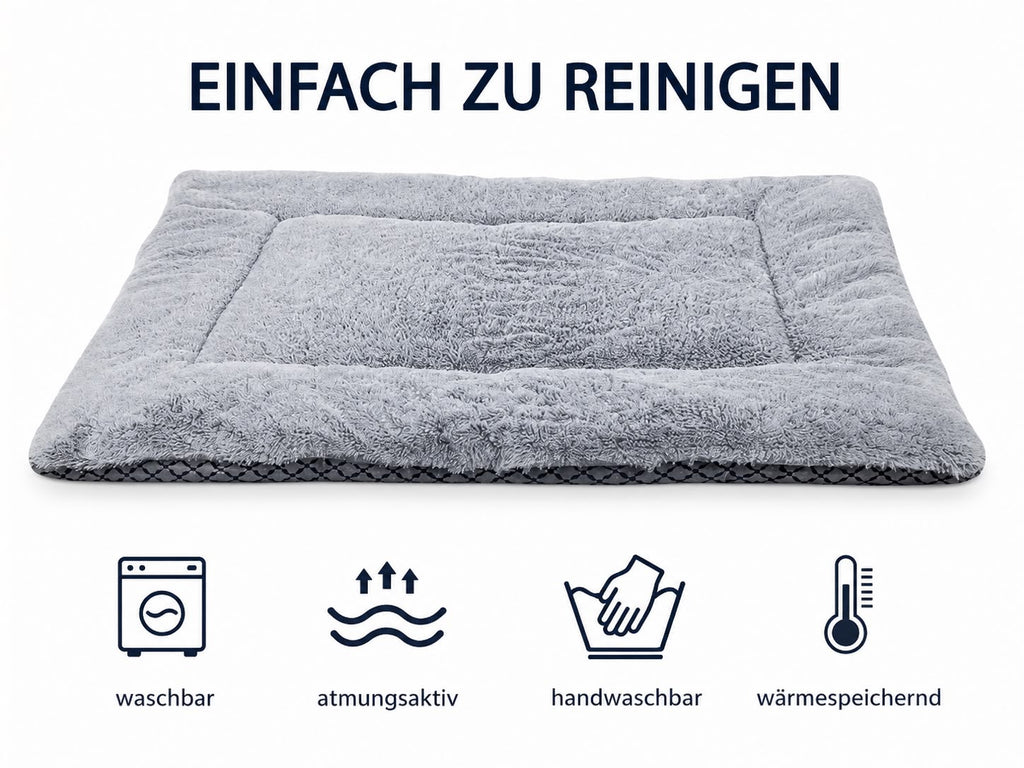 PawFlow Premium Kuschelbett für Hunde & Katzen – Waschbar & extra weich