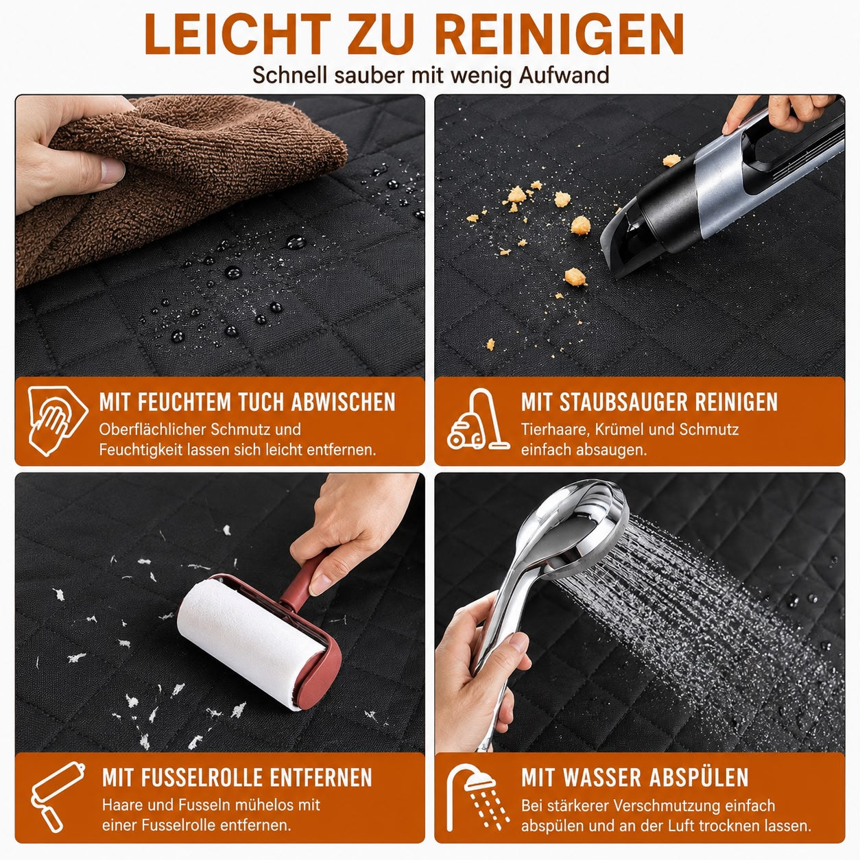 PawFlow™ Premium Autositzbezug für Hunde