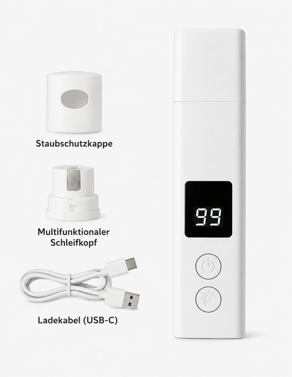 PawFlow Krallenschleifer Pro für Hunde & Katzen – Leise, USB-C & LED-Licht