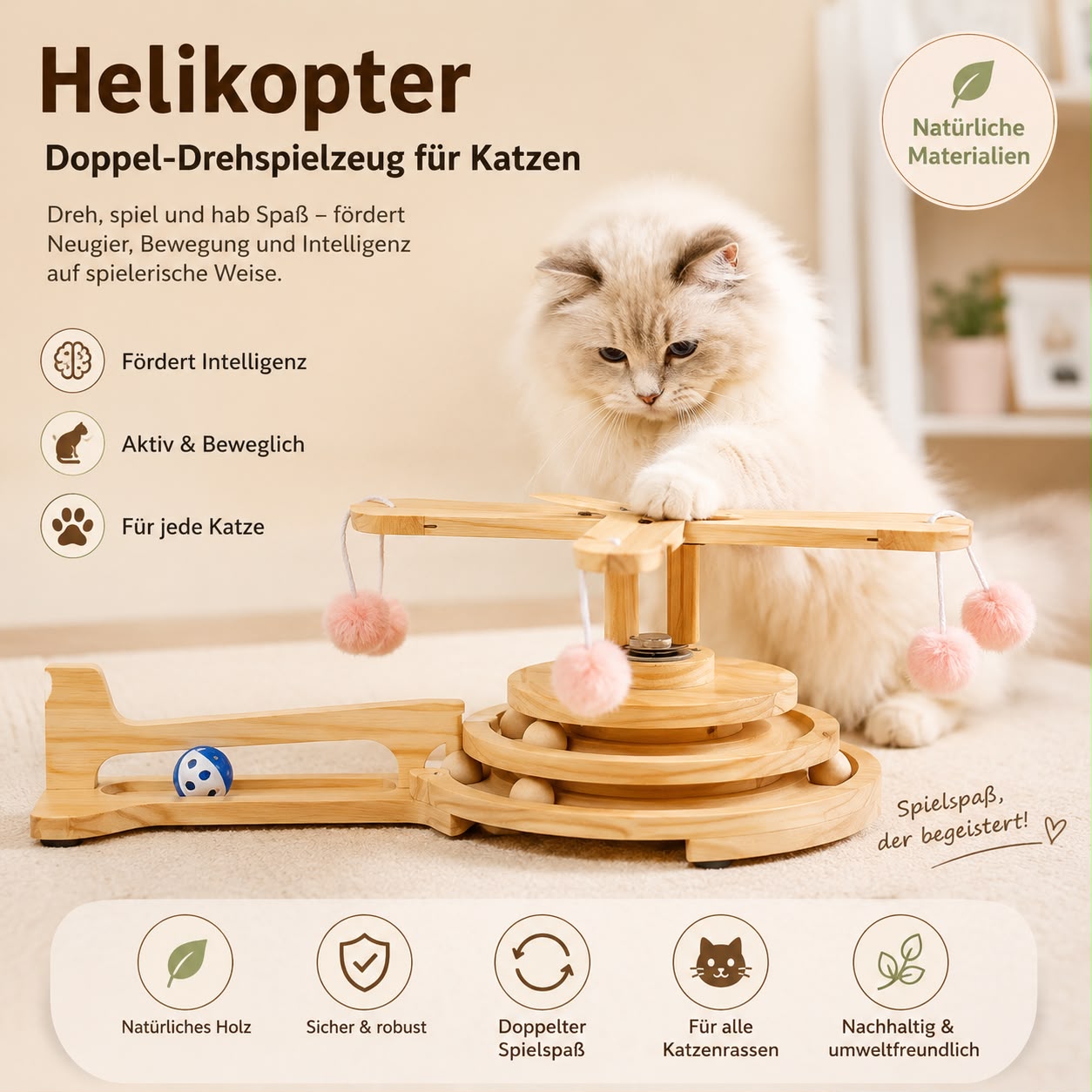 PawFlow Katzen-Spielstation