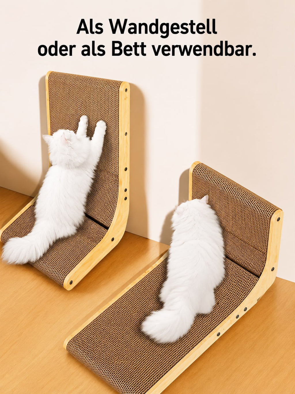 PawFlow Wand-Kratzbrett für Katzen – Robust, langlebig & platzsparend