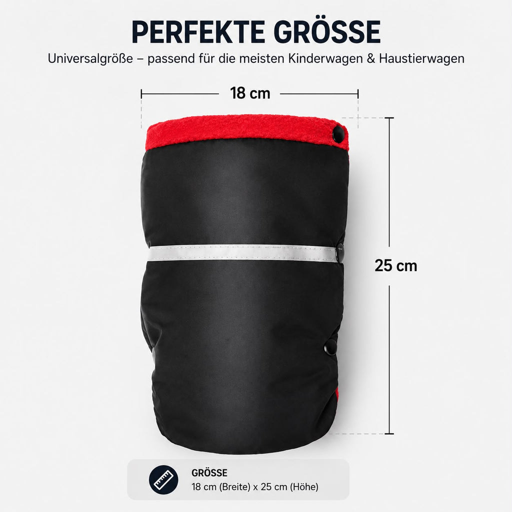 PawFlow Winter-Handwärmer für Kinderwagen & Haustierwagen