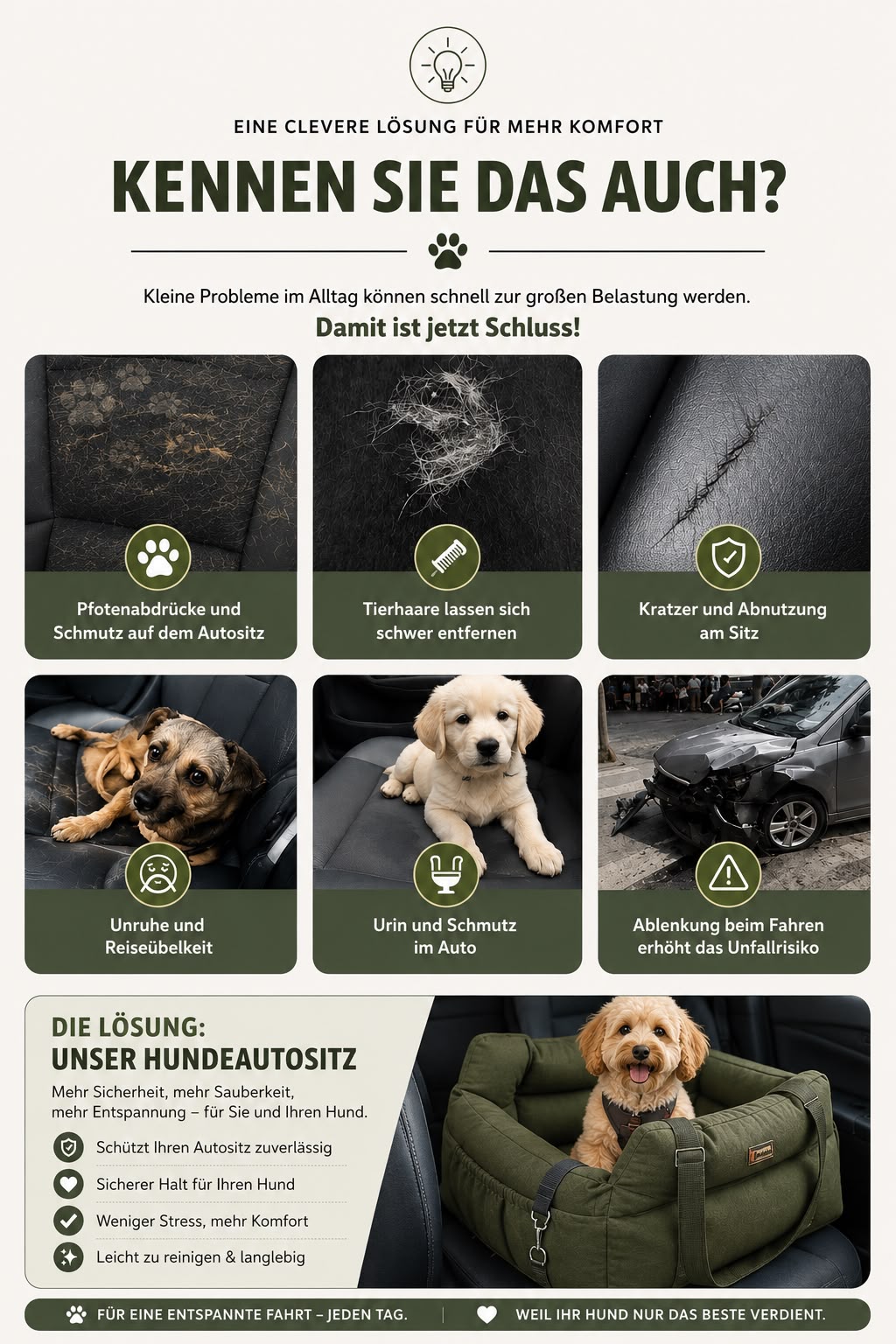 PawFlow Premium Auto-Hundesitz Comfort