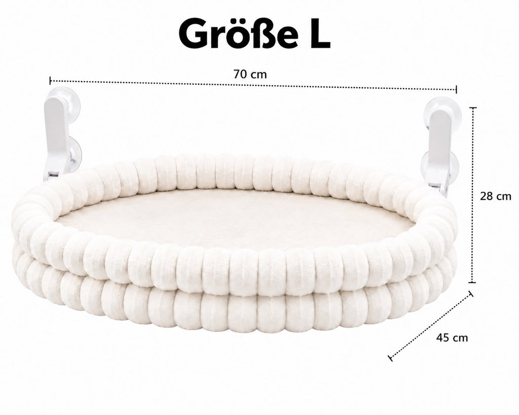 Premium Fensterbett Deluxe für Katzen