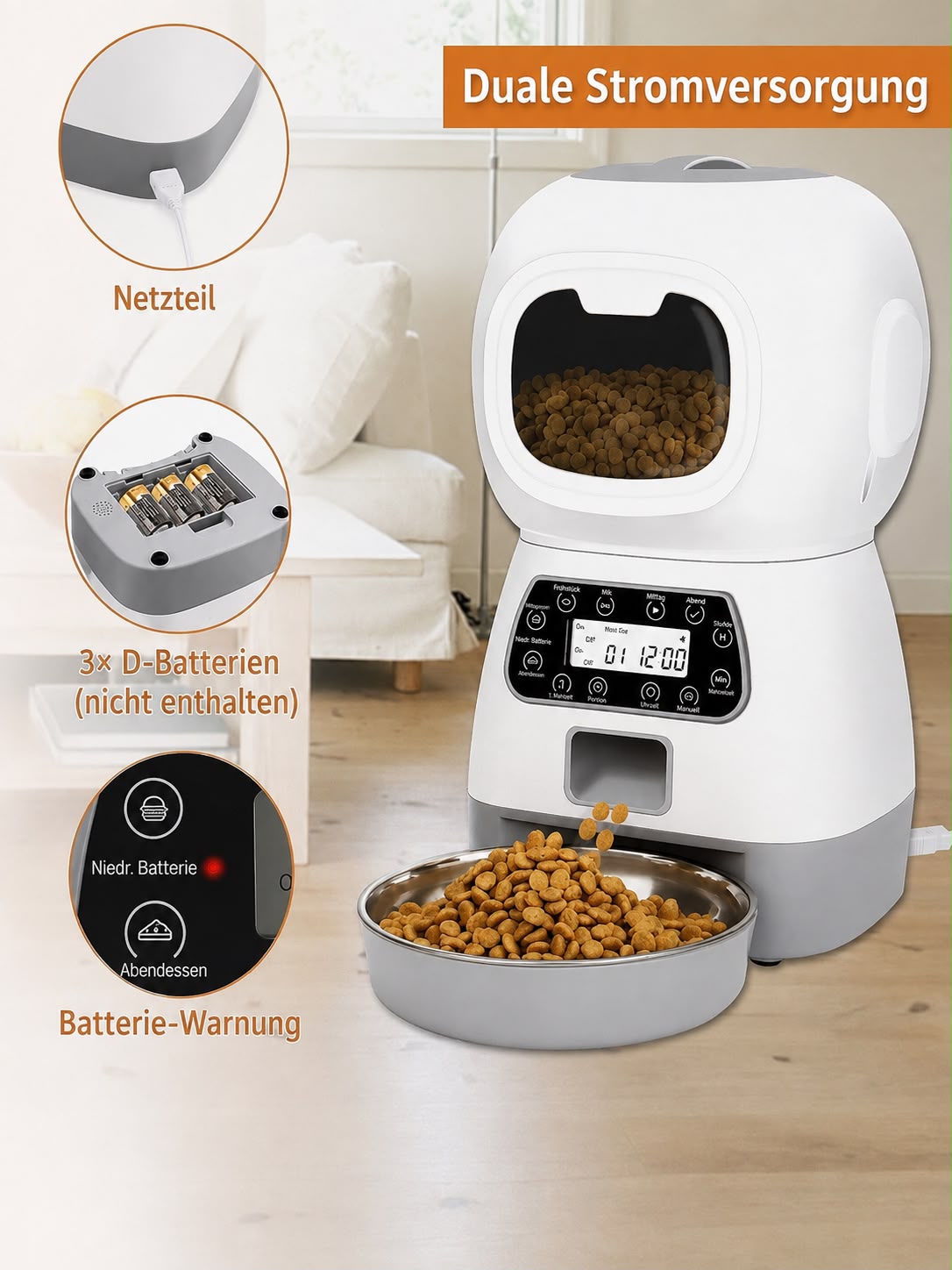 PawFlow SmartFeeder Pro – Automatischer Futterautomat