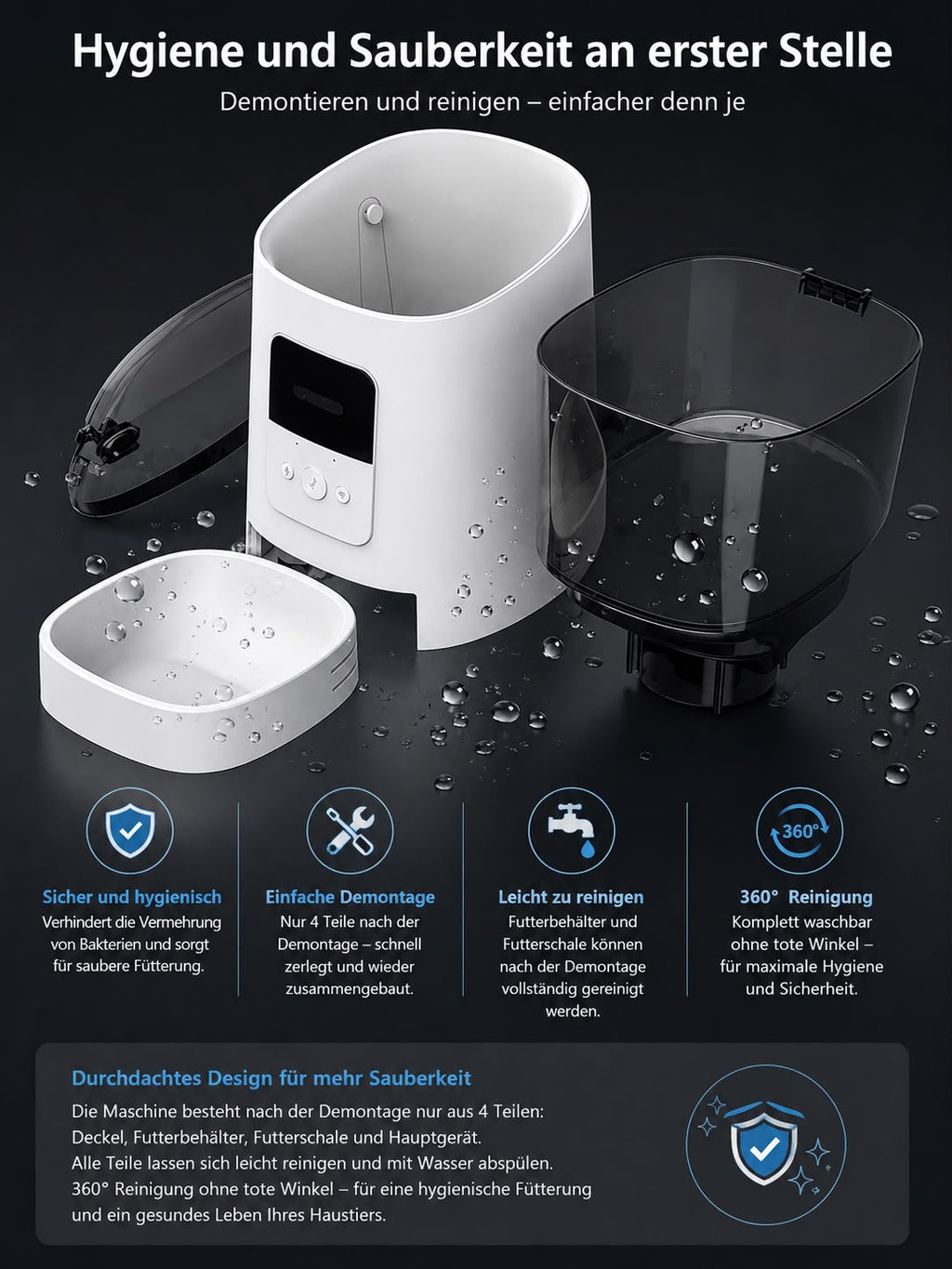 PawFlow SmartFeed – Automatischer Futterspender 6 L mit App-Steuerung