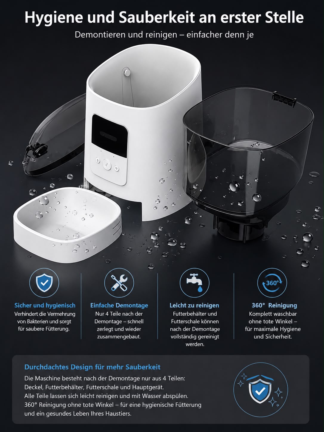 PawFlow SmartFeed – Automatischer Futterspender 6 L mit App-Steuerung