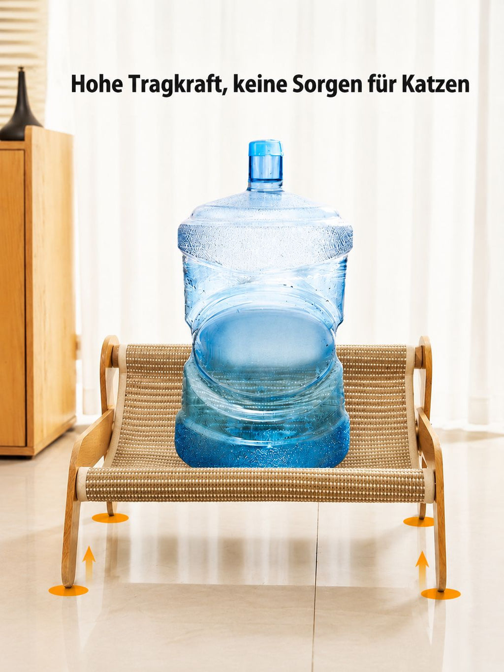 PawFlow Katzen-Kratzliege mit Holzgestell – Kratzen, Ruhen & Entspannen
