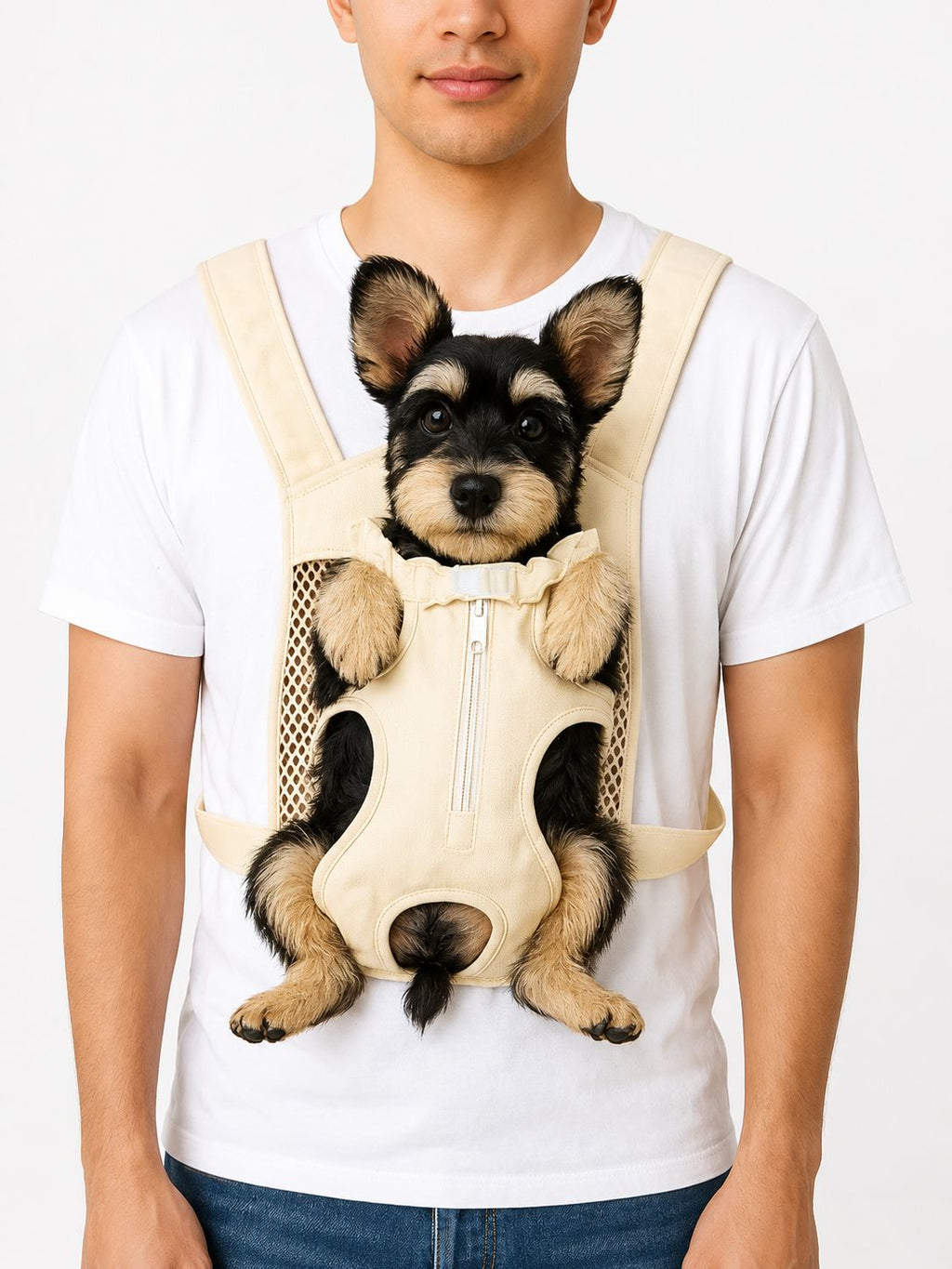 PawFlow Brusttrage-Rucksack für Hunde – Atmungsaktiv, Sicher & Bequem