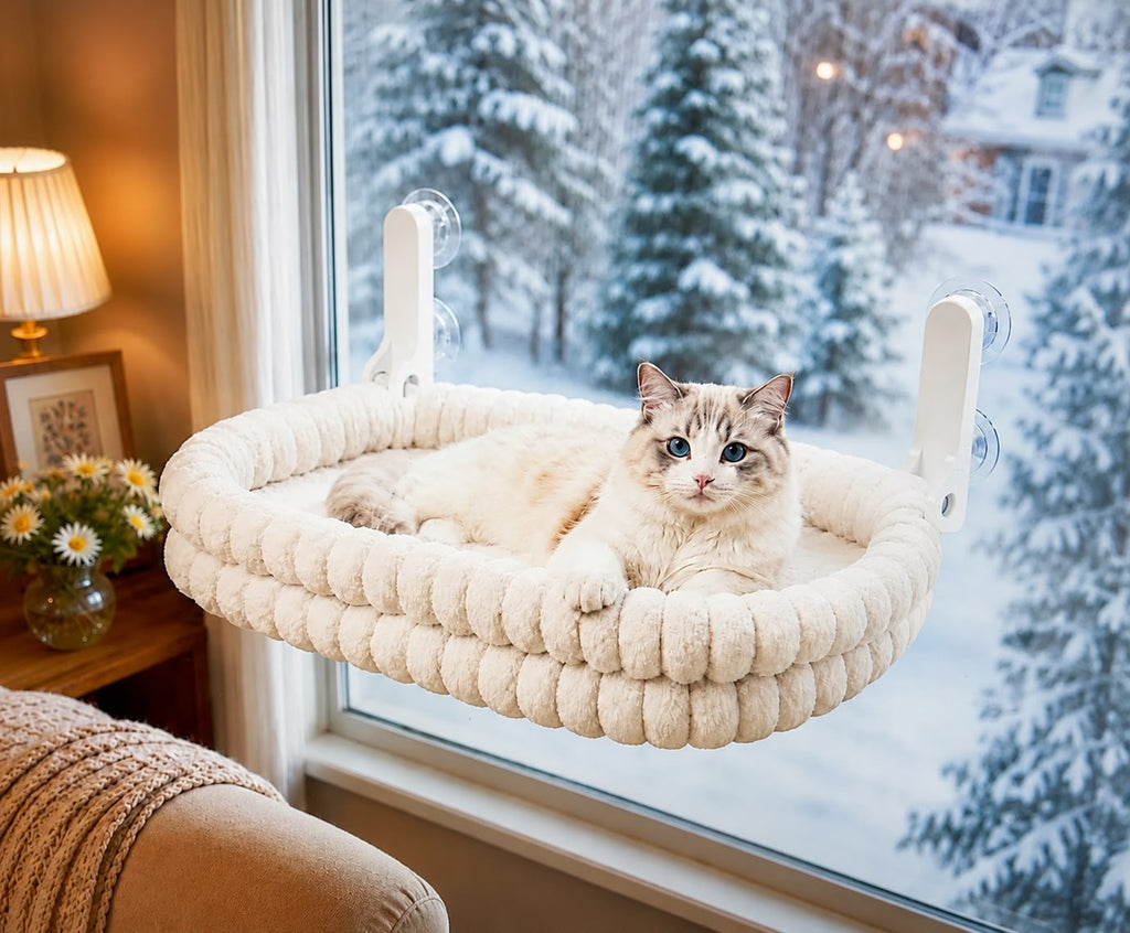 Premium Fensterbett Deluxe für Katzen