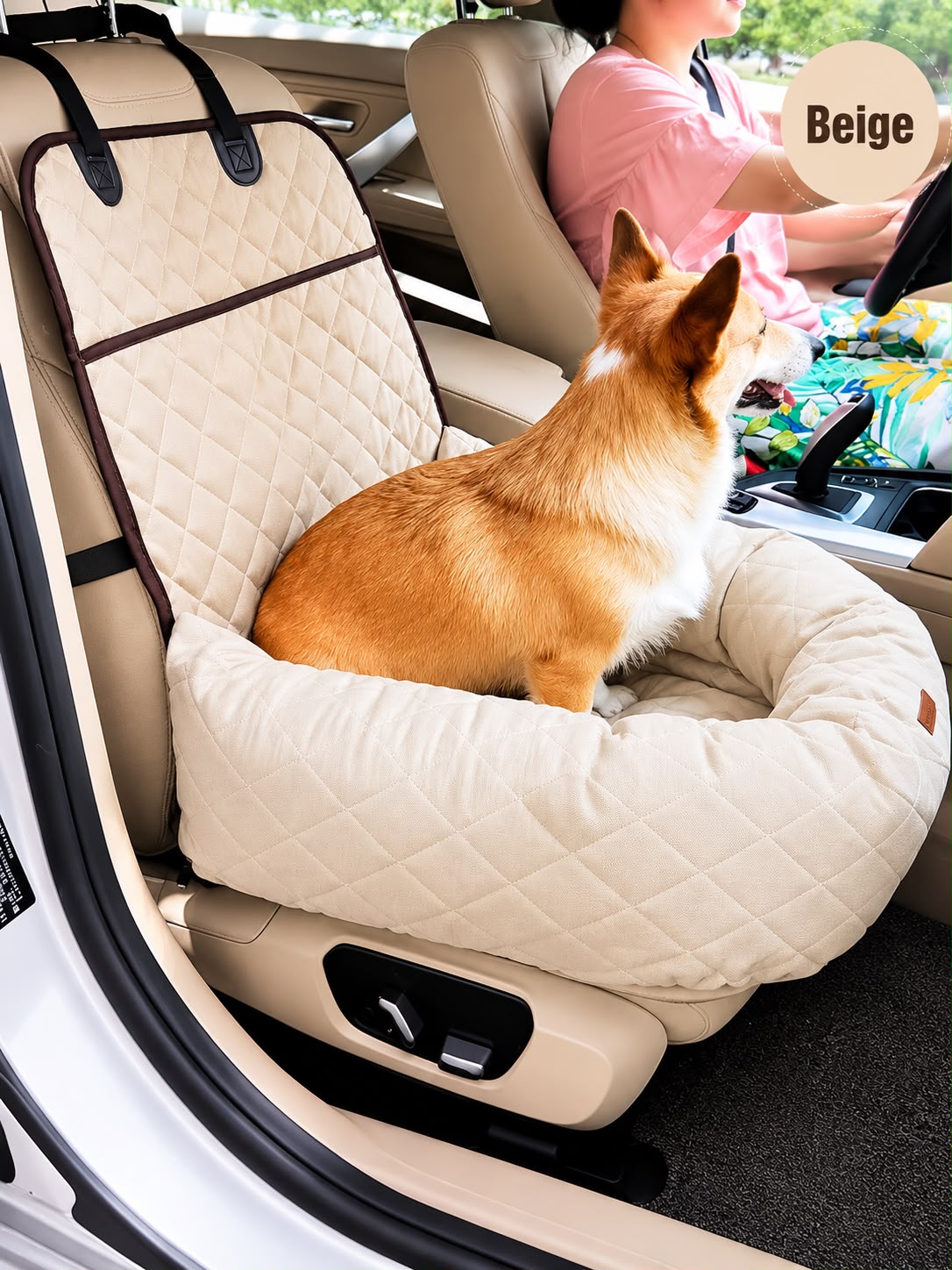PawFlow 2-in-1 Autositz & Reisebett für Hunde und Katzen