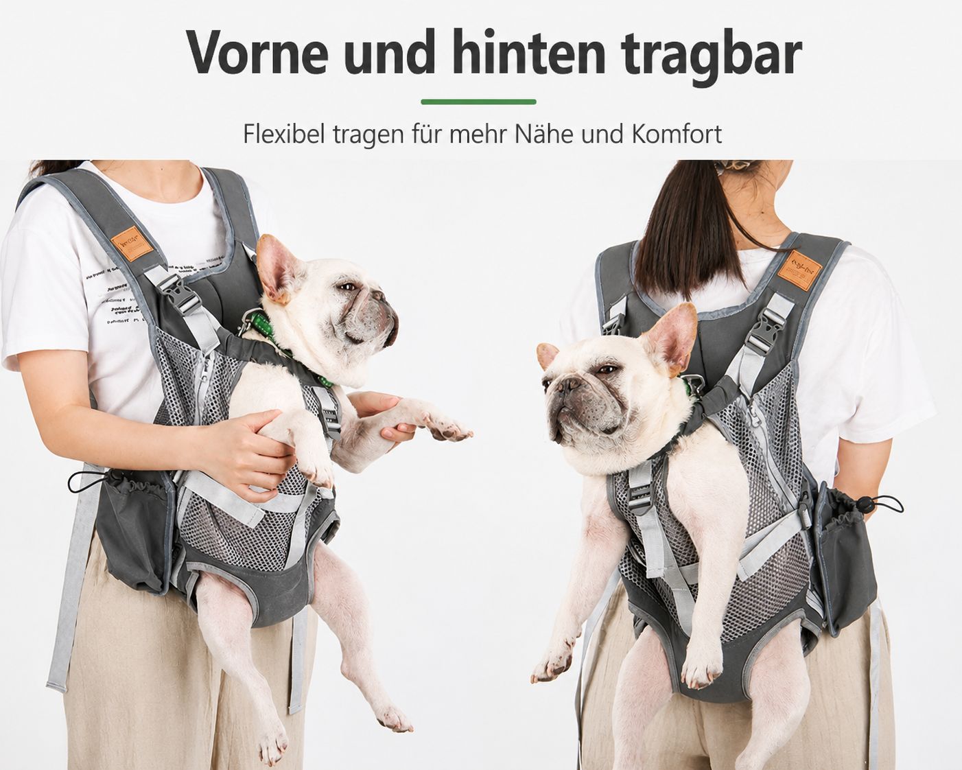 PawFlow™ Atmungsaktiver Komfort-Rucksack für Hunde