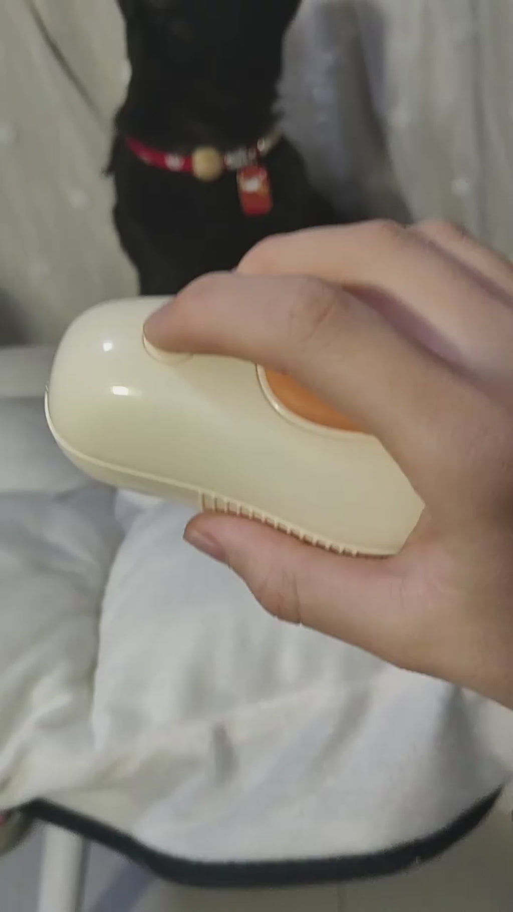 PawFlow Elektrische Dampf-Fellpflegebürste mit Massagefunktion