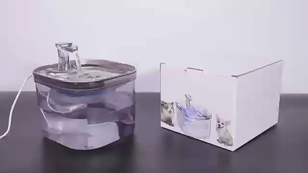 PawFlow™ Premium Pet Fountain – Stainless Steel, 2L